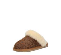 SHEPHERD Pantoufle 'Jessica' crème / marron / brun foncé, Taille 42