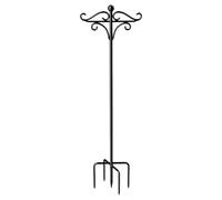 Shepherds - Barre à Crochet - Double Cintre extérieur, Support en Fer réglable - Crochet de Berger Durable avec Base à 5 Dents - Crochet de Jardin Haute Performance pour mangeoires à Oiseaux,