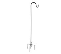 Shepherds Hook - 38 inches Bird Feeder Pole, 5 Claw Ground Support Stand, Hanging Plant Display Hanger, Outdoor Lantern Mount with Stable Garden Placement for Christmas Lights Wedding Decoration