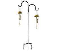 Shepherds Hook Crochet de jardin en métal de 150,1 cm pour lanternes | Cintre de plantes d'extérieur Lanternes de cage pour panier de fleurs de jardin Lanterne oiseau dessiner des nids