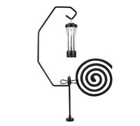 Shepherds Hook, Fly Coil Holder, Bird Feeder Hanger, Magnetic Mount Design, Weather Resistant Coating, Stable Base, Easy Installation, Space Saving, Perfect for Garden, Patio, 13.58x4.72 inches