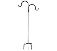 Shepherds Hooks for Outdoor, 51.1in Metal Garden Shepherds Hook, Heavy Duty Bird Feeding Station, Garden Accessories for Bird Feeders, Flower Pots, Plant Baskets, Durable Outdoor Hook for Yard