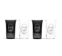 ThumbsUp Set de 4 verres à shot STMTRPSG4 – Original Star Wars Stormtrooper, noir