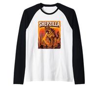 Shepzilla - Parodie du Film Monstre de Berger Allemand géant Manche Raglan