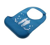 SHERCHPRY 1 Bavoir Pour Adulte Pour Repas Pour Personnes Âgées En Tissu Pour Adultes Tablier Grand Bavoir En Silicone Avec Récupérateur De Nourriture Gel De Bleu