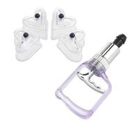 SHERCHPRY 1 ensemble Set de Ventouses Manuelles pour Thérapie par Ventouses Kit de Massage Pratique à Aspiration pour Circulation Sanguine et Soulagement des Douleurs