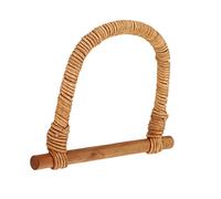 SHERCHPRY 1 Pc Accessoires De Sac Poignées De Fourre-Tout en Bois Bandoulière Sac Cartable Poignée De Sac à Main De Remplacement Anneaux en d Poignées De Sac à Main Sacs Maillon De Chaîne