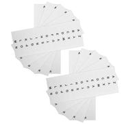 SHERCHPRY 10 Feuilles Autocollants D'index Blancs en Papier A à Z pour Bureau et Maison, Onglets Alphabétiques Adhésifs pour Annotation Rapide et Classification Facile des Documents