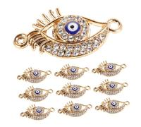 SHERCHPRY 10 Pièces Bracelet Pendentifs Œil Malin pour Créations de Diy Accessoires Vintage pour Colliers et Bracelets