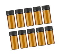 SHERCHPRY 10 pièces Flacons Miniatures Verre pour Huiles Essentielles avec Bouchon Grain et Bouchon à Trou Anti-fuite Portable pour et Chimie