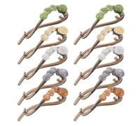 SHERCHPRY 10 Pièces French Twist Hair Clips Sparkly Pearl Decor Non-slip Hair Pins Ponytail Holder Elegant Updo Accessories For Women