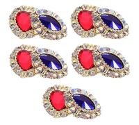 SHERCHPRY 10 pièces Nail Charms Forme Cœur et Marquise pour DIY Nail Art Femmes Accessoires Décoration Ongles Résistante Décoloration