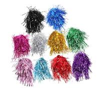 SHERCHPRY 10 Pièces Perruques de Fête Franges Métallisées Colorées Accessoires de Cheveux pour Cosplay Carnaval Soirées Déguisées Unisexe