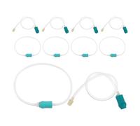 SHERCHPRY 10 Pièces Tubes Extension pour Ventouses Transparente et Blanche Accessoires de Pompe à Vide pour Appareils de Massage à Domicile Tuyaux de Rallonge pour Ventouses