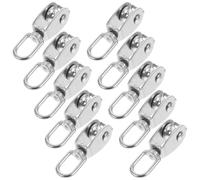 SHERCHPRY 10 Poulies à Roulement en Acier Inoxydable M15 pour Système de Poulies à Corde, Poulie de Levage Fixe Gorge, Poulie de Traction pour Porte Coulissante et Chariot Suspendre