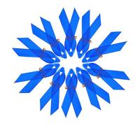 SHERCHPRY 100 Épingles de Sûreté en Ruban de Satin Bleu 2,5 Cm, Petites Broches pour Sensibilisation la Violence Domestique, Accessoires Polyvalents pour Décoration et Activités