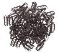 SHERCHPRY 100 pièces Clips Perruque Dents U Clips Grip pour Extensions Cheveux Accessoires DIY Durables et Confortables Maintien Ferme pour Perruques et Postiches