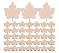 SHERCHPRY 100 Pièces Copeaux de Bois de Feuille D'érable Matériaux en Bois Soi-même pour Bricolage Décoration Mariage et Loisirs Créatifs