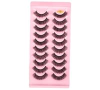 SHERCHPRY 10paires Faux Cils Naturels Longs et Fournis Extensions de Cils Bande Faciles à Poser pour Regard Charmant