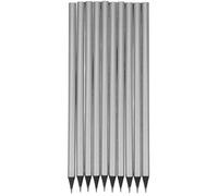 SHERCHPRY 10pcs Crayon Menuisier Argenté en Bois et Graphite, Multi-usage, Adapté pour Bureau et Chantier, pour Marquage et Dessin