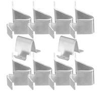 SHERCHPRY 10pcs Iron Shelf Support Clips for Shelving Bookcases Easy to Use Convenient Storage for Bookcase Applications