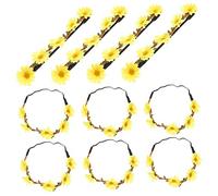 SHERCHPRY 10pièces Bandeau Fleuri Marguerite Guirlandes Décoratives pour Mariage Fêtes Couronnes de Cheveux