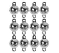 SHERCHPRY 12 Pcs Fermoirs Ronds 8 MM en Alliage pour Fabrication de Bijoux Connecteurs pour et Colliers DIY Accessoires Polyvalents pour Création Artisanale