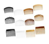 SHERCHPRY 12 Pièces Peignes Français Vintage pour Cheveux Plastique Dents Accessoires Torsadés pour Chignon et Coiffure de Mariage Femme