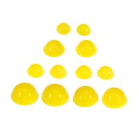 SHERCHPRY 12pièces Ventouses Silicone Jaunes Pour Massage Thérapie Par Ventouses Soulagement Et Amélioration Circulation