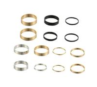 SHERCHPRY 14 pièces Bagues Mode Alliage Légères pour Femmes et Hommes Anneaux Décoratifs Simples avec Finition Glacée Assortiment de Couleurs pour Usage Quotidien et Fête