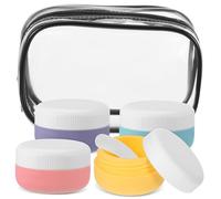 SHERCHPRY 1ensemble Contenants De Voyage Réutilisables Pour Soins Peau De Pots Compact Avec Spatules Et Pour Cosmétiques Et Produits De Toilette