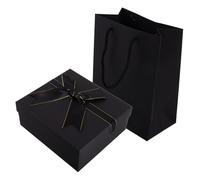 SHERCHPRY 1ensembles Boîte à Rectangulaire Avec Ruban Coffret Décoratif Papier Pour Et De Boîte Et Raffia Pour à Et Petits Présents