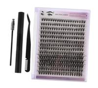 SHERCHPRY 1ensembles Kit De Cils Avec Colle Pour Extensions Pince à Épiler Et Outils Pour Auto-application Noir Cils Individuels Et Groupés Pour Look Naturel