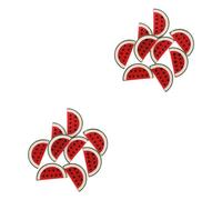 SHERCHPRY 2 ensembles Breloques En Résine À Plat Bobby Accessoires De Pastèque Artificielle Clips Décoratifs Tranches De Décoration Breloques Pour Coque De Téléphone 10 pièces * 2