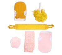 SHERCHPRY 2 Ensembles Brosses Exfoliantes Dos en Éponge et Rayonne, Accessoire Salle de Bain pour Éliminer les Peaux Mortes et Stimuler la Circulation Sanguine