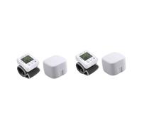 SHERCHPRY 2 Ensembles Moniteur de Tension Artérielle Électronique Au Poignet Compact Portable Utilisation Voyage Intelligent avec Pressurisation Certifié Ce