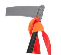 SHERCHPRY 2 pièces Accessoire de Costume Faucheur Halloween Plastique Faux Trident Rouge et Faux Faucille Gris pour Cosplay et Déguisées