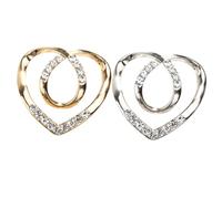 SHERCHPRY 2 pièces Anneaux Écharpe et Clips Boucle pour Chemise Accessoires Doré et Argenté Maintien Élégant pour Écharpes et T-shirts Oversize Lot