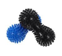 SHERCHPRY 2 pièces Balles de Massage Forme de Cacahuète Appareil de Massage pour Balle Hérisson pour Relaxation Musculaire et Stimulation Circulatoire sans Odeur Utilisation pour Du Corps