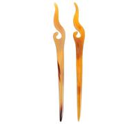 SHERCHPRY 2 pièces Épingles à Cheveux Corne de Bœuf Naturelle Accessoires Élégants Idéals pour Chignons et