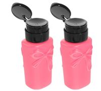 SHERCHPRY 2 Pièces Flacon Pression pour Dissolvant à Vernis à Ongles Bouteille Vide Étanche avec Design Pratique et Compact pour Voyage et Stockage