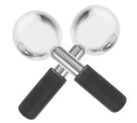 SHERCHPRY 2 pièces Globes de Glace Acier Inoxydable pour Massage Facial Refroidissant Resserrant la Peau Stimulation Circulation et Absorption des Soins Outil Rides pour Couleur Aléatoire