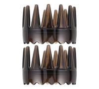 SHERCHPRY 2 Pièces Hair Relax Tool Plastic Scalp Massage Brush Wide Tooth Round Hair Comb Deep Cleaning Exfoliating Scalp Brush For Women Men