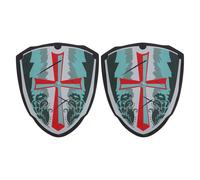 SHERCHPRY 2 Pièces Knight Costume Shield Toy EVA Pretend Play Viking Shield for Boys Medieval Dress Up and Halloween Party