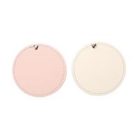 SHERCHPRY 2 pièces Mini Miroir de Poche Portable avec Coque PU Casse Miroir de Maquillage Compact et pour Voyage Anniversaire et Usage