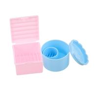 SHERCHPRY 2 Pièces Nail Dish Cup With Lid Layered Acrylic Manicure Cleaning Box For Nail Brush And Tool Organization Design
