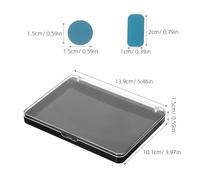 SHERCHPRY 2 Pièces Palette Maquillage Vide Plateau Yeux Transparent Durable pour Fard Paupières Blush Highlighter et Contour Palette Compacte Voyage Pratique