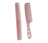 SHERCHPRY 2 Pièces Peigne Acier Inoxydable Professionnel Peignes de Coiffure Antistatiques Rose pour Hommes et Femmes pour Organiser Produits de Coiffure à Domicile ou Salon