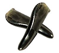 SHERCHPRY 2 pièces Peigne Naturel Corne de Bœuf Peigne de Grattage Antistatique Outil de Massage Accessoire Cheveux pour Cheveux Longs et Épais Couleur Aléatoire Couleur Aléatoire