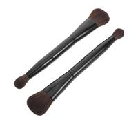 SHERCHPRY 2 Pièces Pinceau Maquillage Double Embout Brosse Douce Multifonction pour Blush Contour et Highlighter Outil Cosmétique pour Maquillage Précis et Homogène